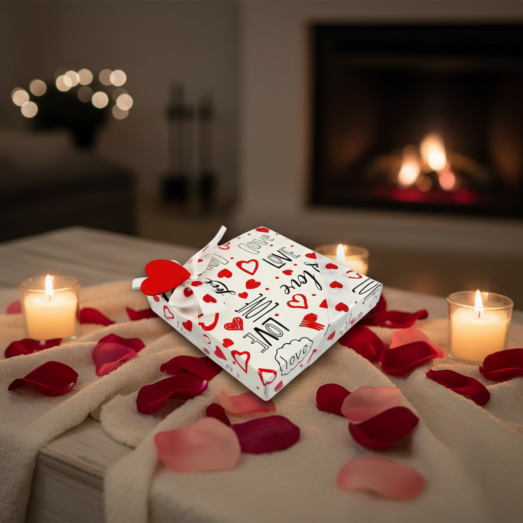 Liefdesdoosje van 4 Belgische pralines 50g