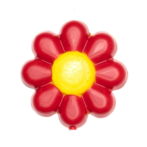 Chocoladelolly rode bloem