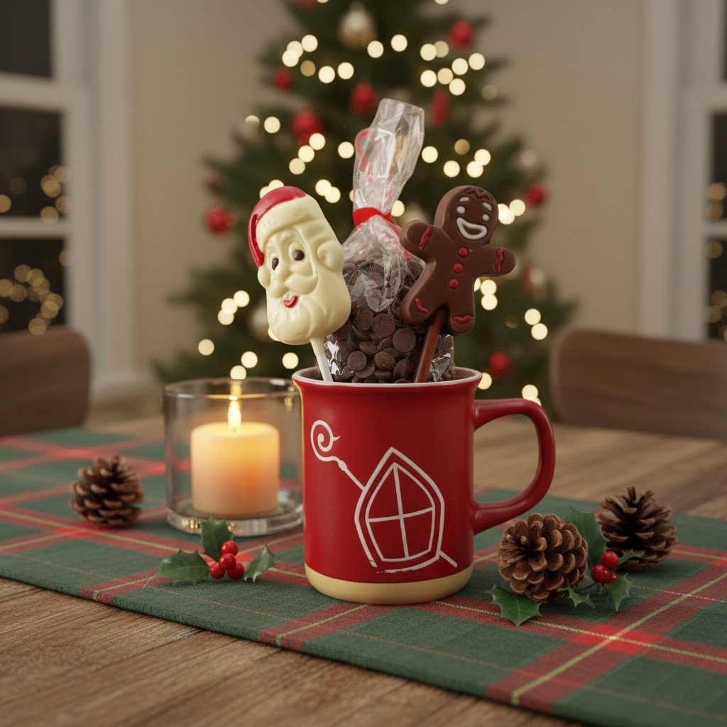 Melkchocoladedruppels in sinterklaasmok 200g