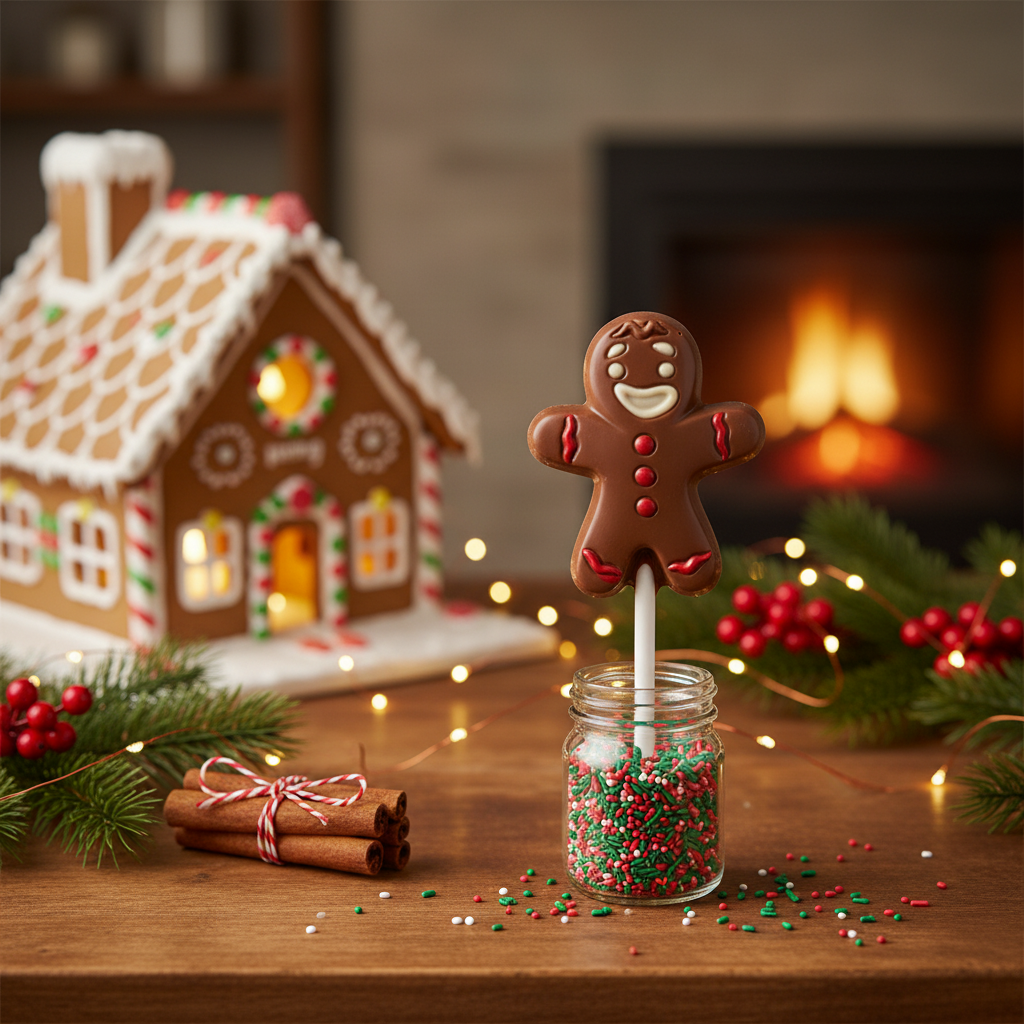 Melkchocolade Mr. Ginger lolly 20g