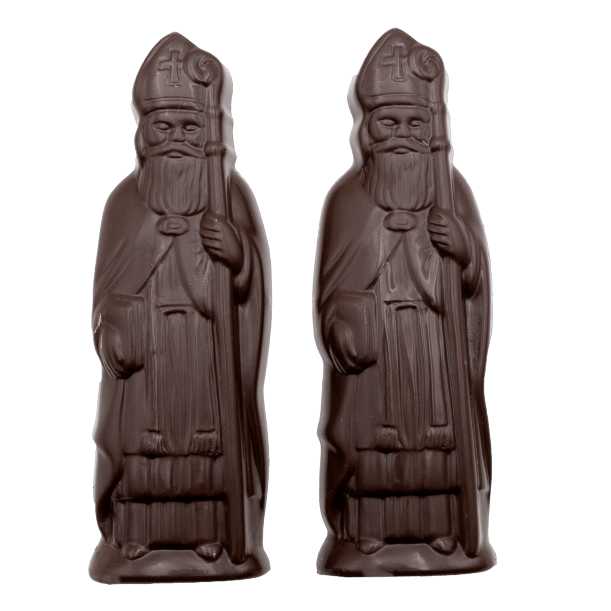 Zwarte chocolade sinterklaas caraques 2x35g