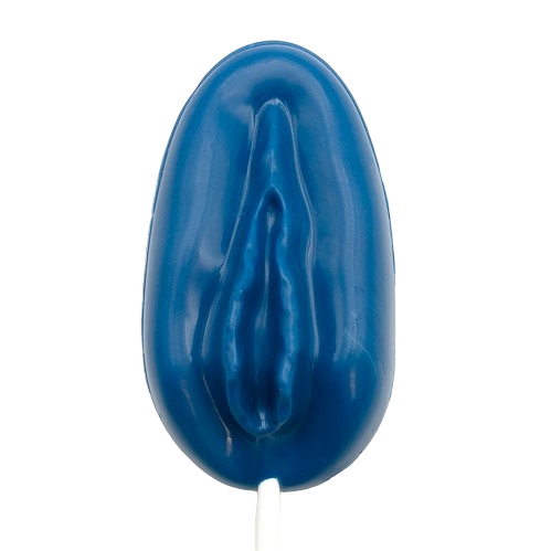 Chocolade lolly diep blauw poesje