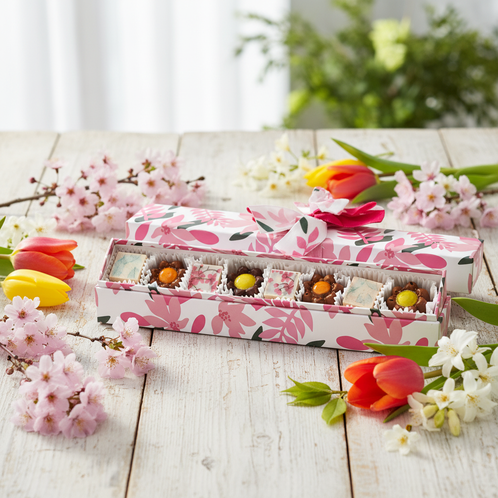 Spring doos van 7 pralines 135g