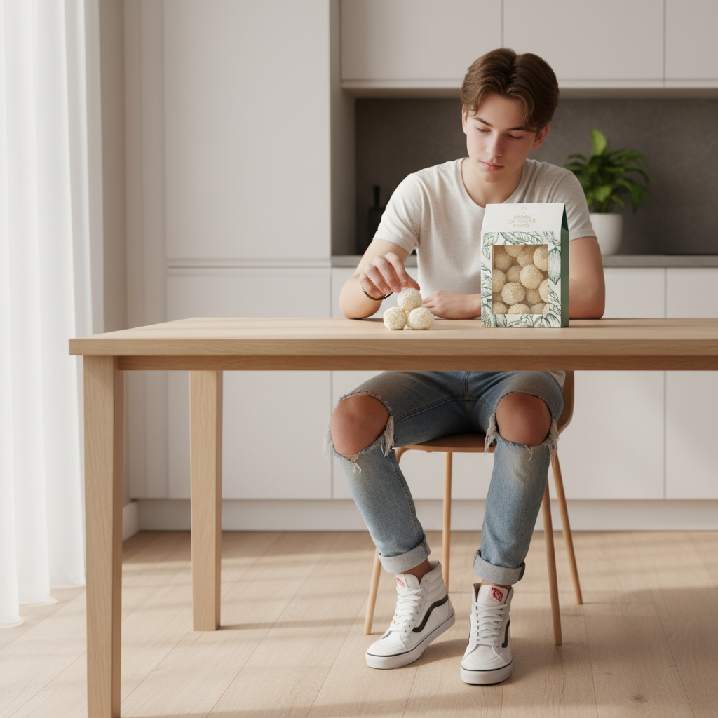 Zakje Belgische truffels met kokoslaag 160g