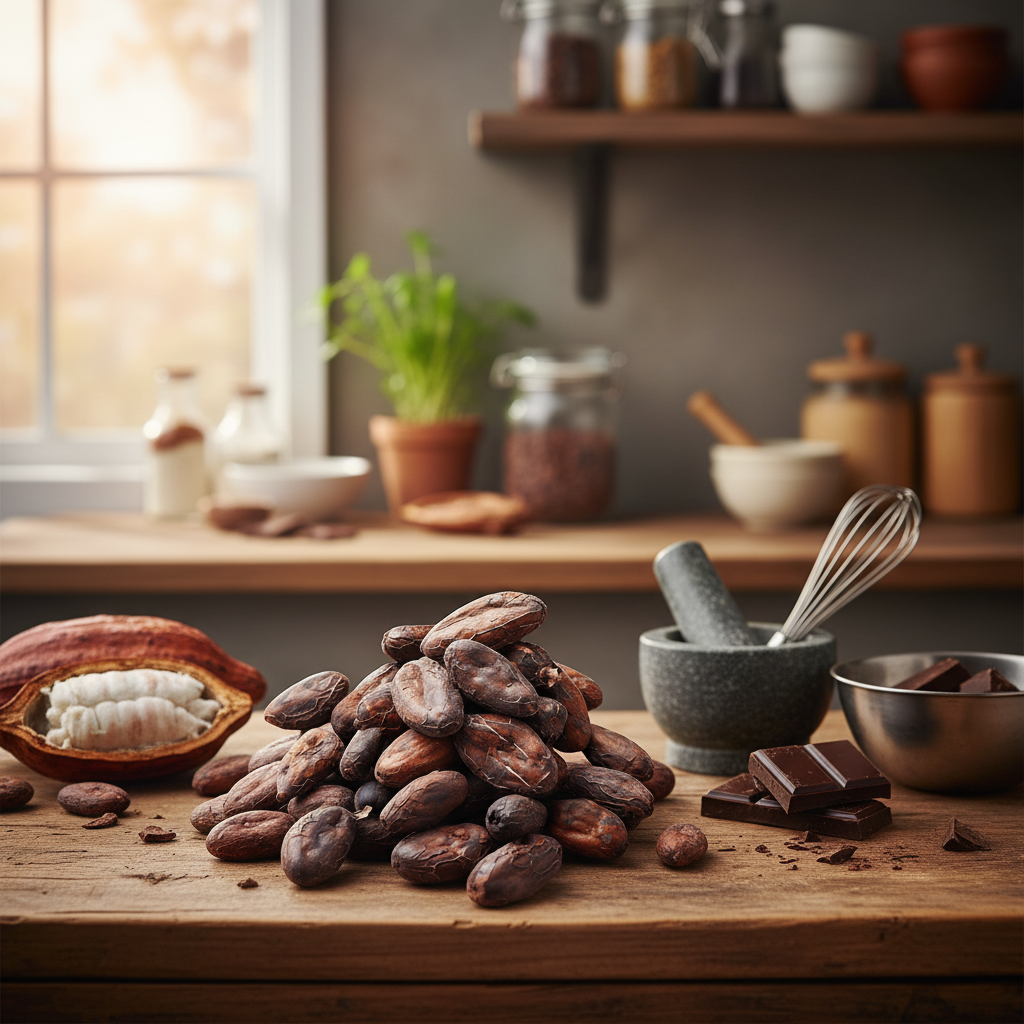 Zak verse cacaobonen