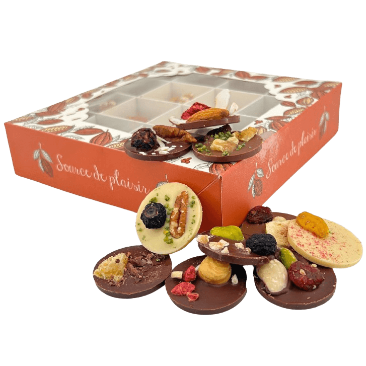 Doos chocolade mendiants 48 stuks