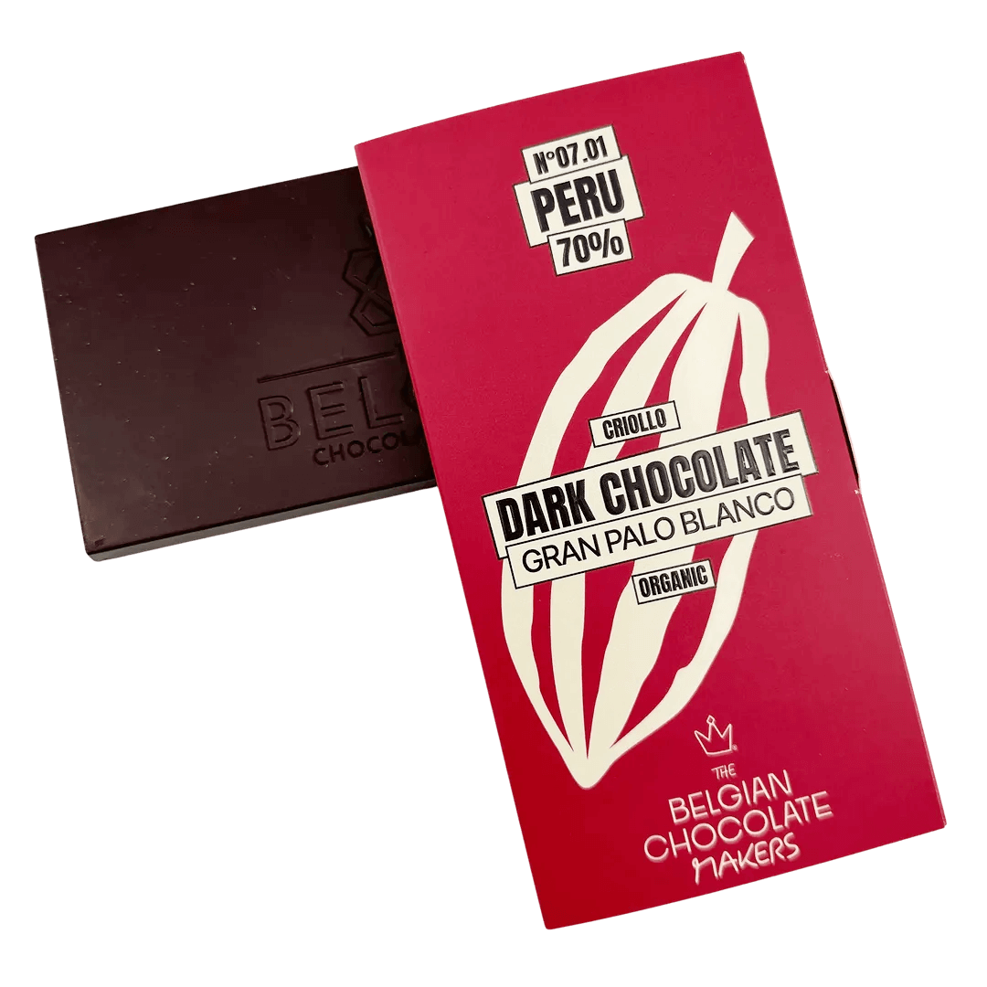 Chocoladereep oorsprong Peru Gran Palo Blanco 70%