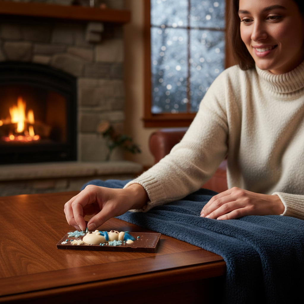 Zwarte chocolade winterreep 120g