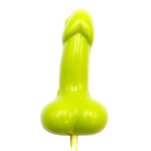 Chocolade lolly lichtgroene piemel