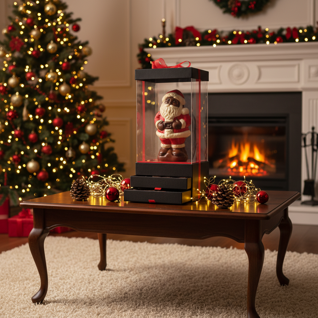 Skyline kerstman met pralines