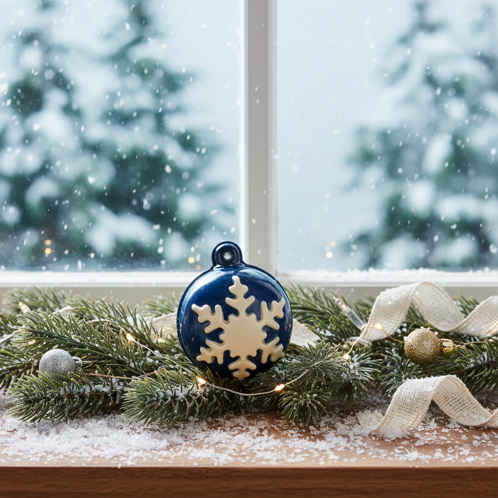Witte chocolade feestelijke kerstschaal 60g