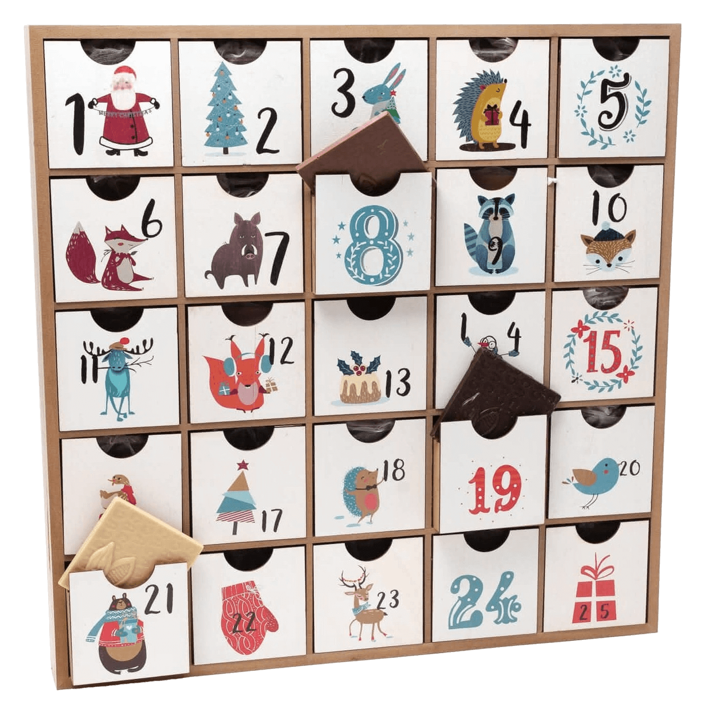 Houten adventskalender oorspr. 1 kg