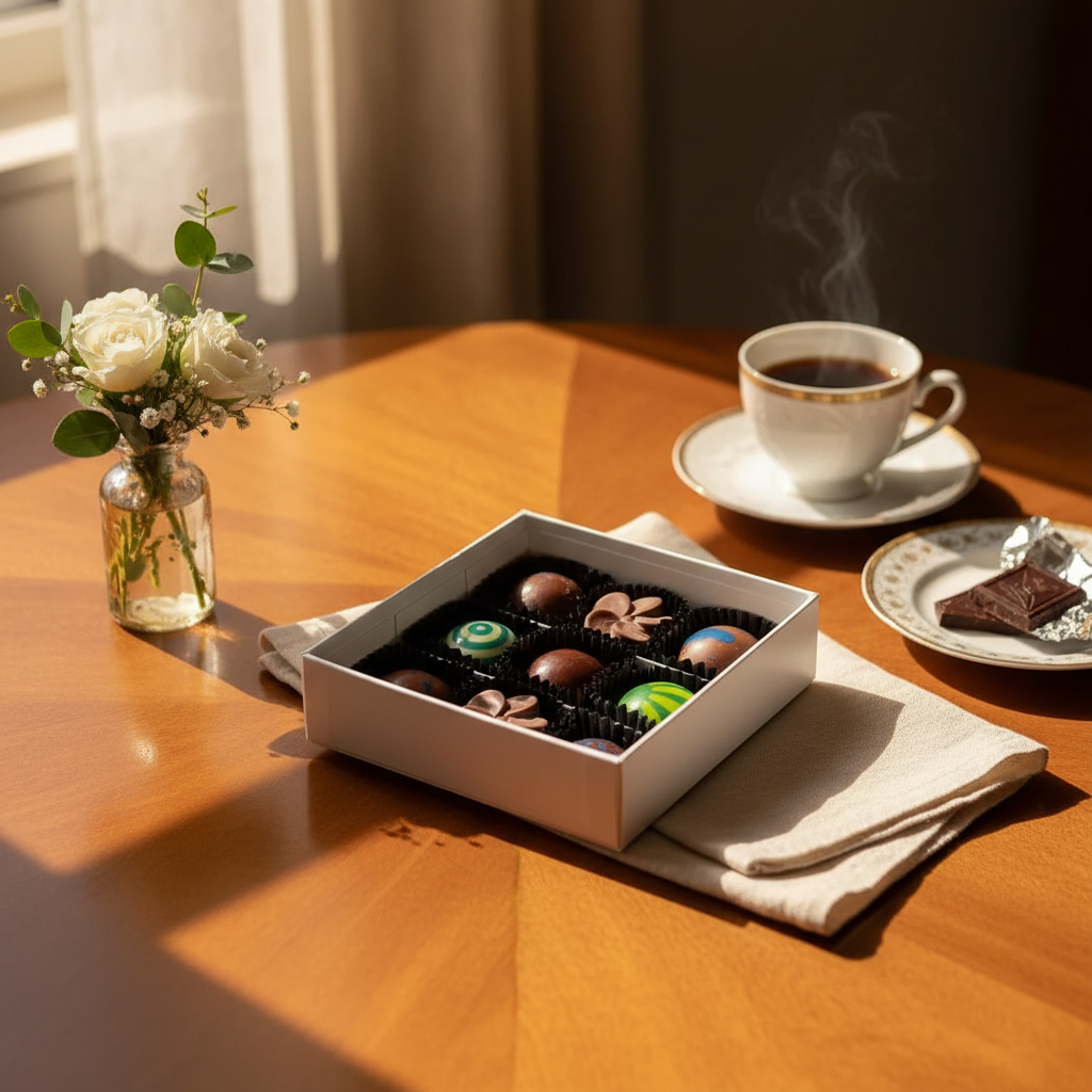 Tropische zee pralines doos (gemengd) 135g