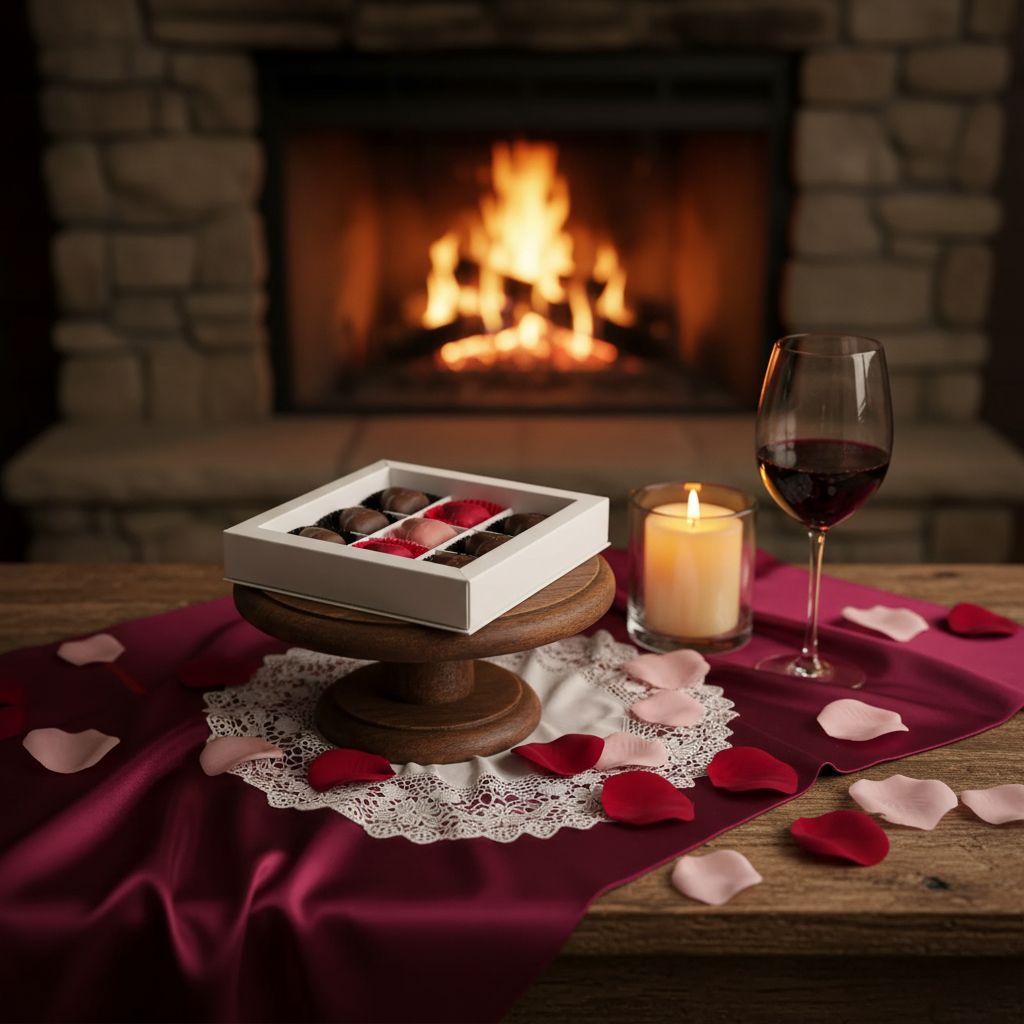 Liefdesdoos van 9 Belgische pralines 135g