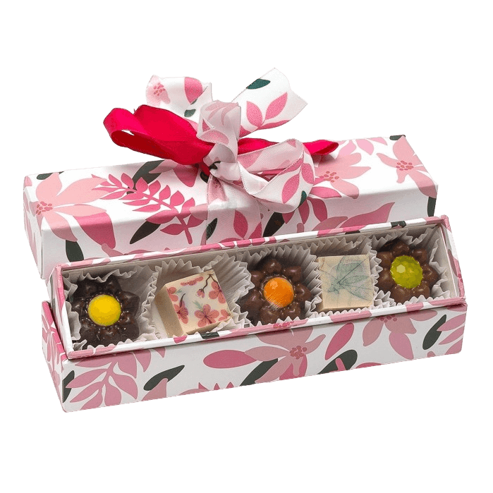 Spring doos van 5 pralines 75g