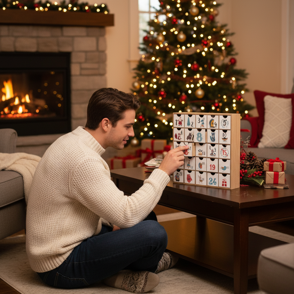 Houten adventskalender oorspr. 1 kg