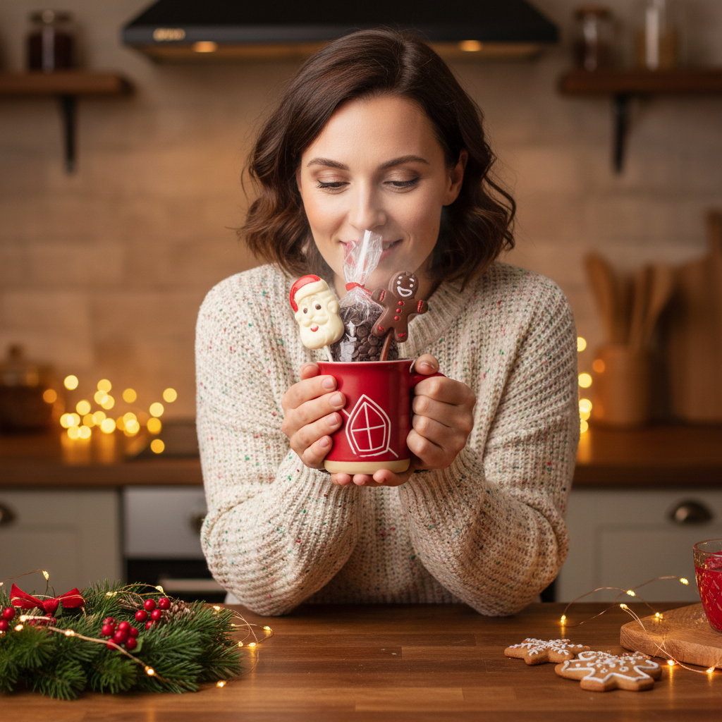 Melkchocoladedruppels in sinterklaasmok 200g