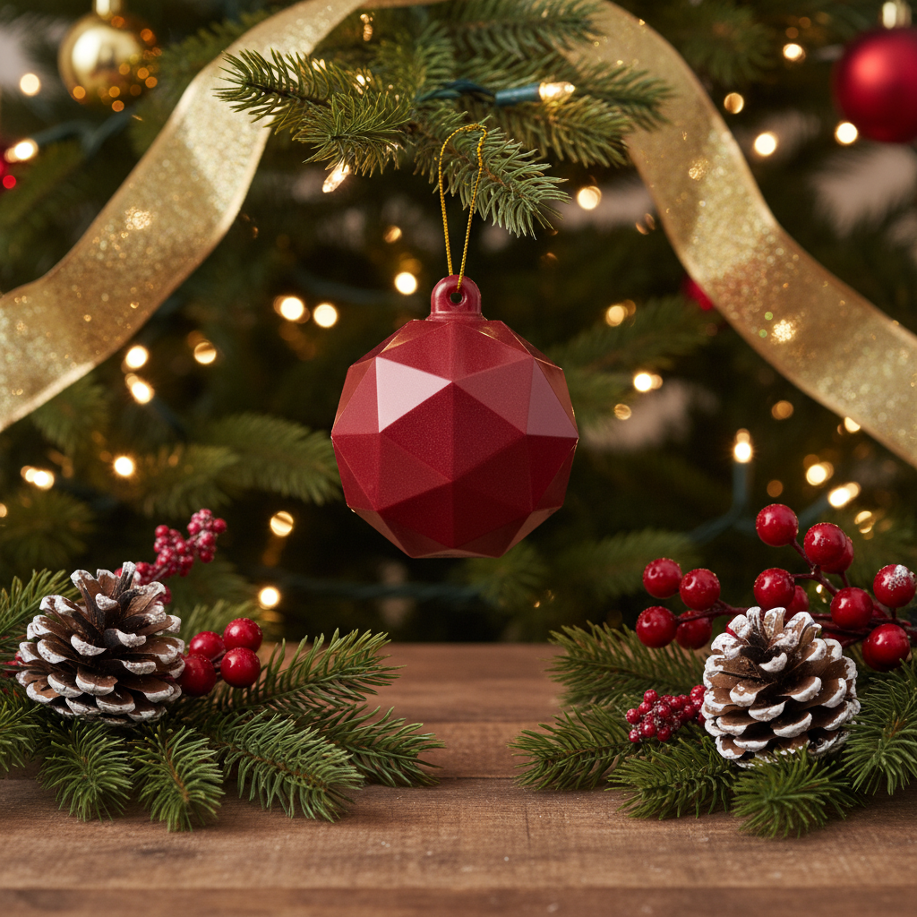 Witte en melkchocolade feestelijke kerstschaal 60g