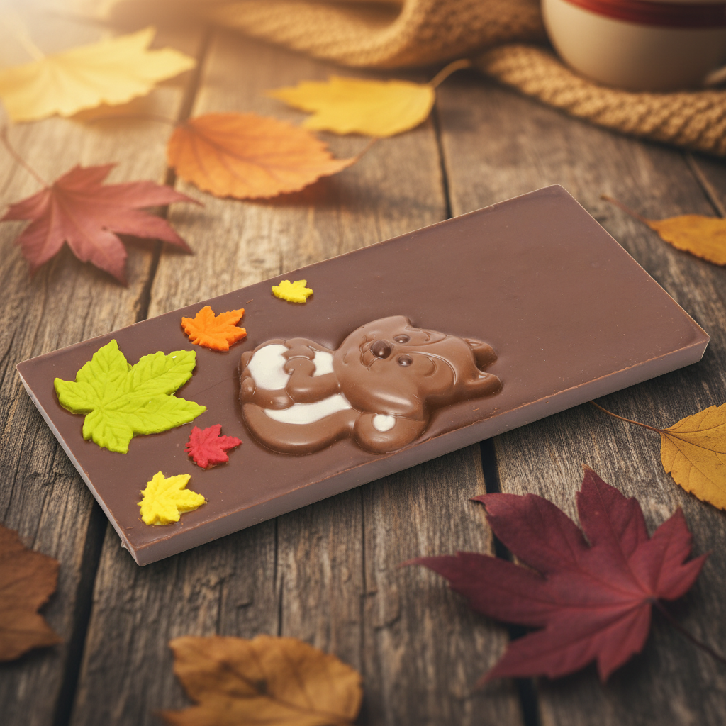 Eekhoornreep in pure chocolade 125g