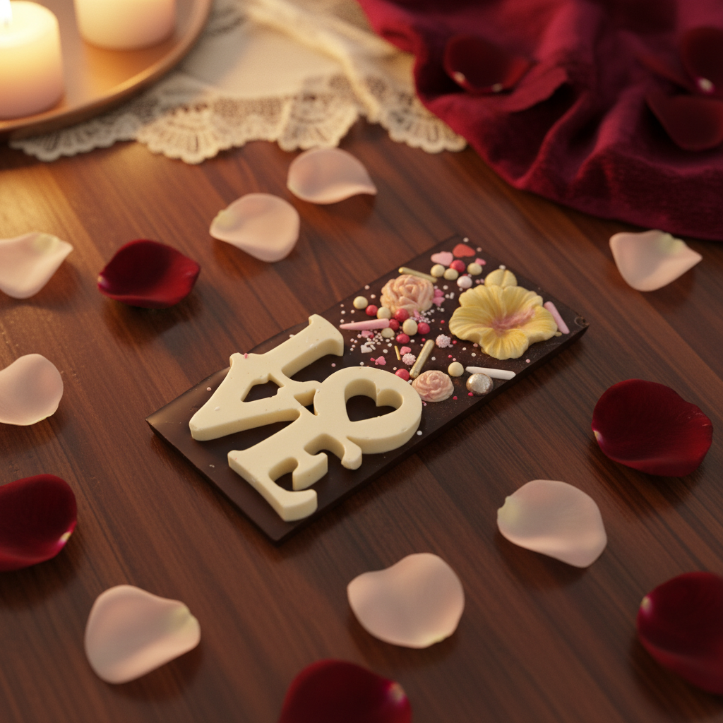 Chocoladereep Pure chocolade rood 120g