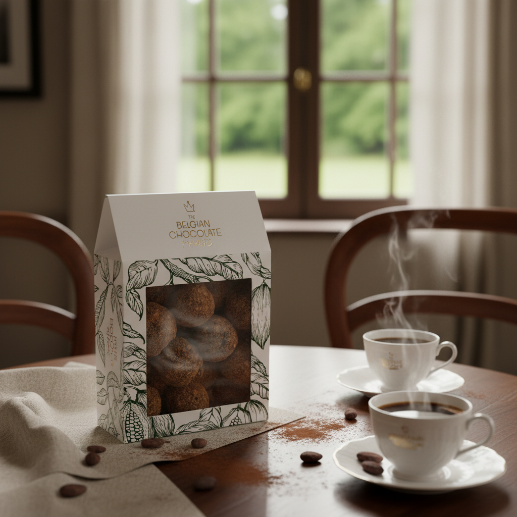 Zakje Belgische truffels met speculaaslaag 160g