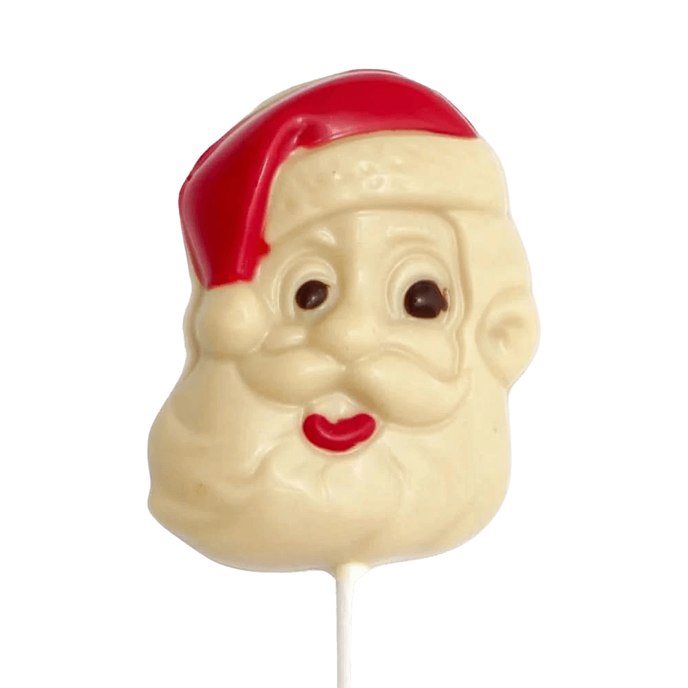 Witte chocolade kerstman lolly 20g