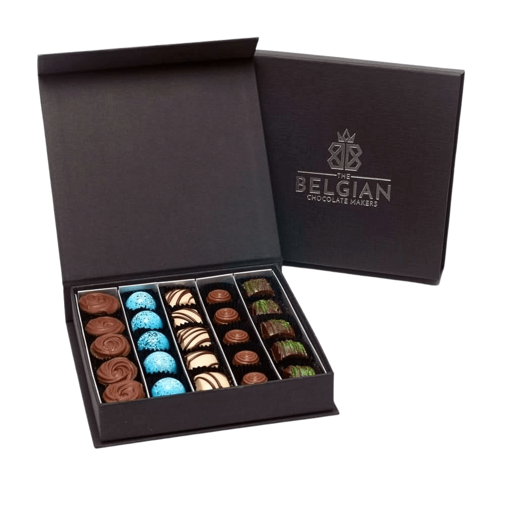 Luxe doos met 25 chocoladepralines